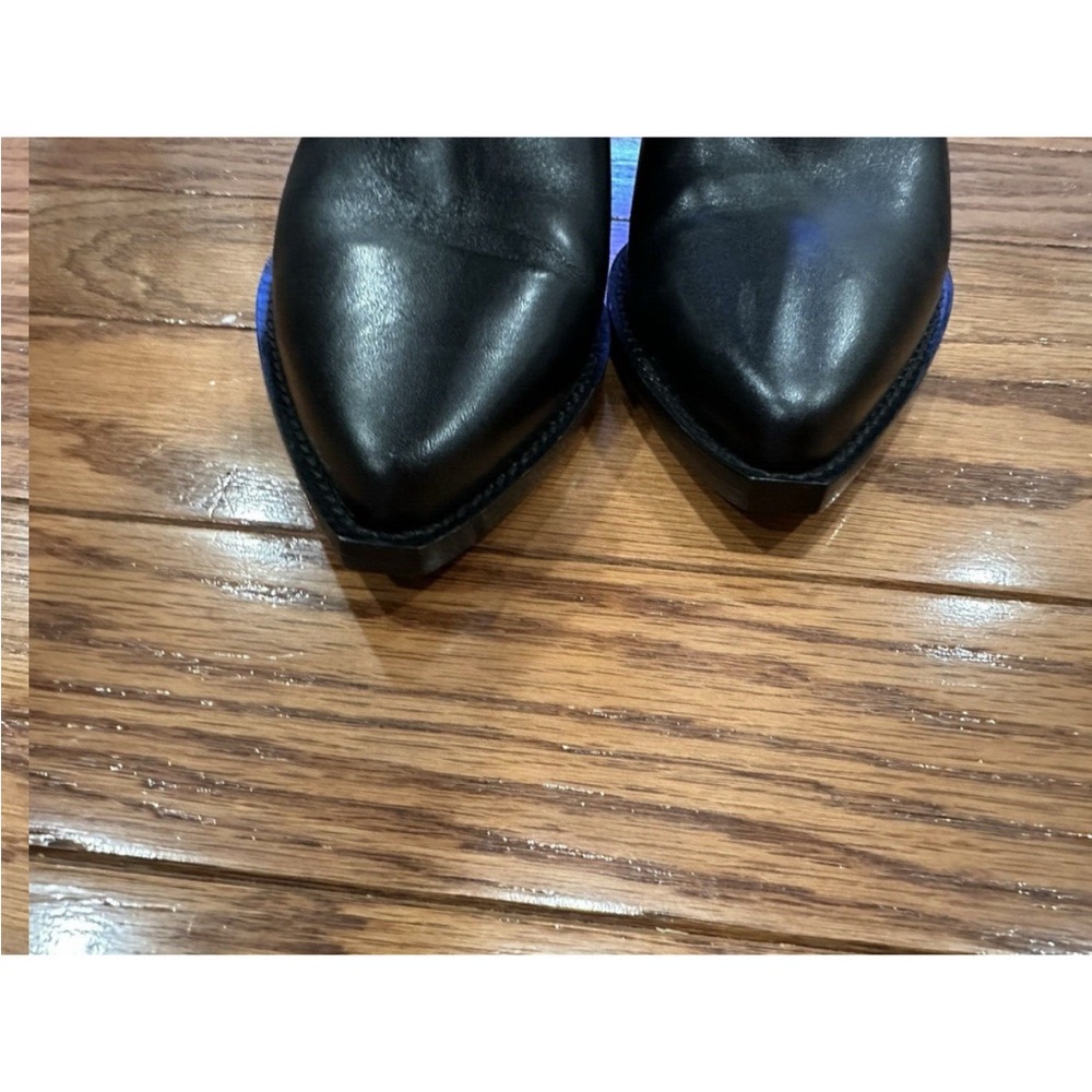 Isabel Marant Dahope Womens Studded Leather Cowboy Boots Black EU 37 - Picture 6 of 8